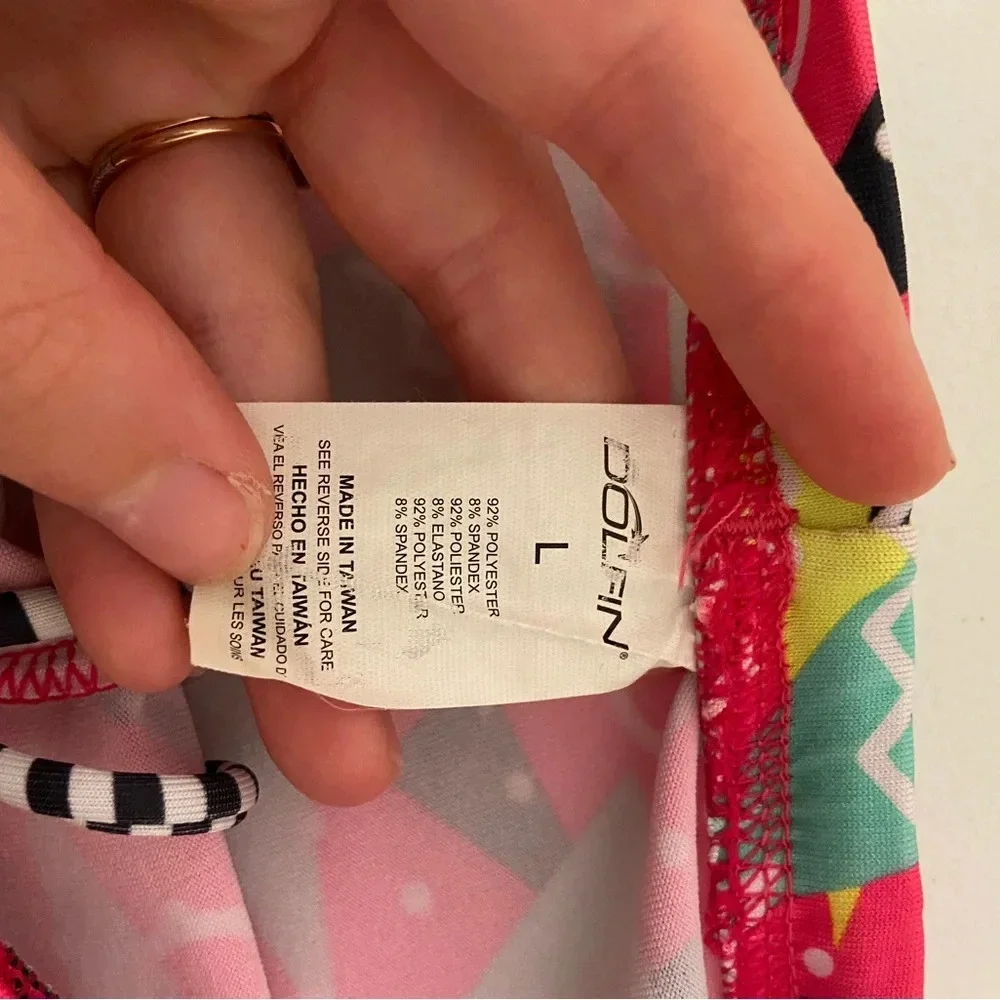 EUC | Dolfin girl’s Uglies patterned drag swim pants —‎ large